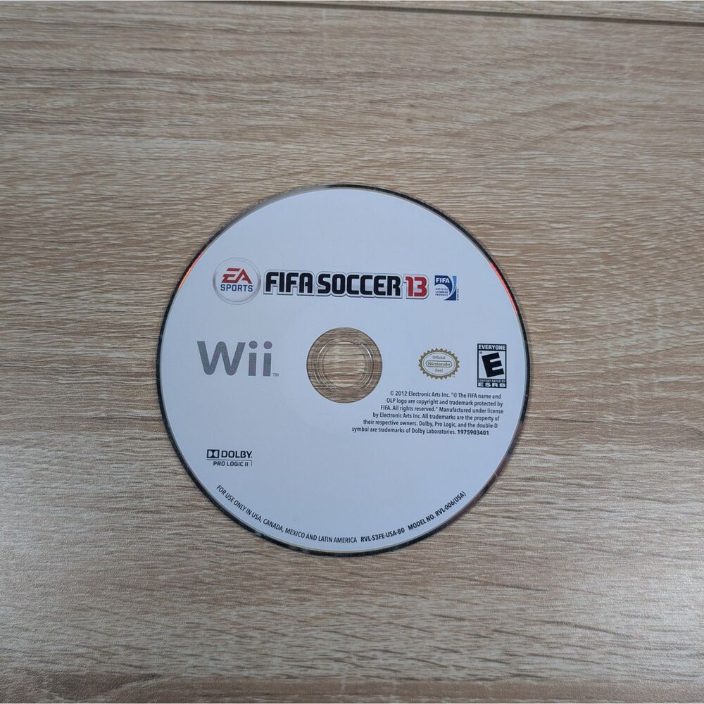 FIFA Soccer 13 Nintendo Wii Game Disc Only EA Sports Tested Working